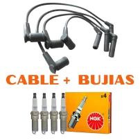 Bujía + Cables Para Ford Fiesta 2003-2010 1.6