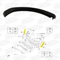 Externa Ension Izquierdo Parachoque Oque Delantero Great Wall M4 1.5 Para Great Wall Haval-m4 2016-2022 1.5 4g15
