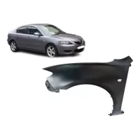 Tapabarro Izquierdo Para Mazda 3 Sedan 2004 2009 Con Hoyo