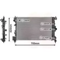Radiador De Agua Para Chevrolet Tracker