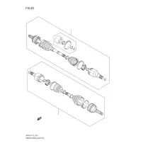 Eje Palier Para Suzuki Alto 2010-2015 1.0 K10b Rf410-3