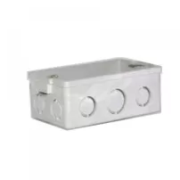 caja plastica 5/8 oreja metalica para tabique