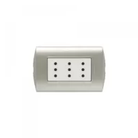 enchufe triple modus style perla 10a - bticino ae2113e3bna