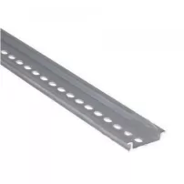 riel din metalico 1 m aluminio