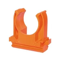 abrazadera plasticas enlazable 20mm color naranja