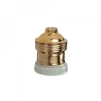 portalampara de bronce con prensa cable de conexion e14