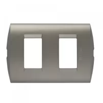 placa 2 modulos style terra - bticino ref ae5s2eti