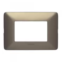 placa matix titanio 3 modulos bticino ref am503m3ti