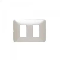 placa matix aluminio natural 2 modulos bticino ref am503m2al