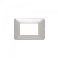 placa matix aluminio natural 3 modulos bticino ref am503m3al