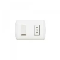 interruptor modus 9/12 con enchufe 10a 250v bticino ref 1203bn