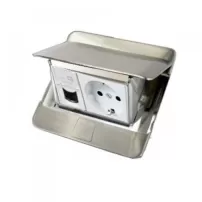 caja de piso 3 moulos aluminio - legrand ref 054010