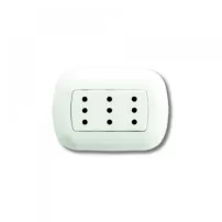 hembra sobrepuesto triple oval simple blanco bticino ref p93b