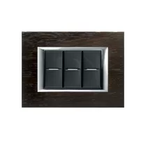 placa 3 modelos. color madera - wenge modelo axolute bticino ref ha4803lwe