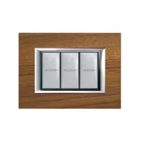 placa 3 modulos. color madera - teka modelo axolute bticino ref ha4803ltk