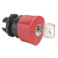 puls c/llave 40mm rojo legrand ref 023891