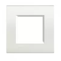 placa 2p color blanca rectangular living light bticino ref lna4802bi