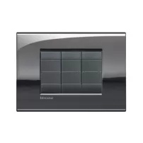 placa air 3 modulos color peltre modelo living light bticino ref lnc4803pt