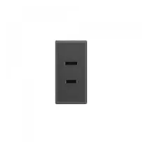 toma de corriente std.americano 1 mod - oscura bticino ref hs4127s