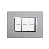 placa 3 modelo. color mercurio modelo axolute, bticino ref ha4803az