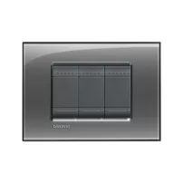 placa rectangular 3 mod living light - bticino ref lna4803kf