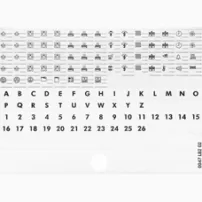 placa simbolos p/porta etiq. legrand ref 004999