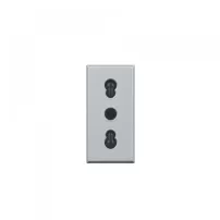 toma 2p+t 10/16a 250v c/ alv. protegidos - clara bticino ref hc4180