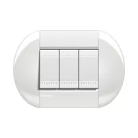 placa eliptica 3 m0d. blanco bticino ref lnb4803bi