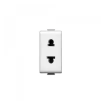 toma 2p 16a 127/250v std euroamericano - blanco bticino ref am5025s