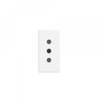 toma 2p+t 10a 250v c/ alv. protegidos - blanco bticino ref hd4113