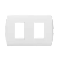 placa 2 modulos modus style blanca bticino ref ae5s2eb