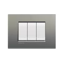 placa rectangular 3 modelo. terminacion avenue bticino cod ref lna4803ae