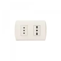 enchufe doble 10a+10/16a marfil modus style bticino ref ae2288em