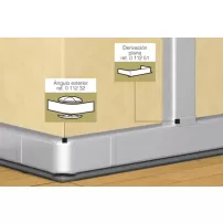 deriv t en aluminio 105x50 legrand ref 011251