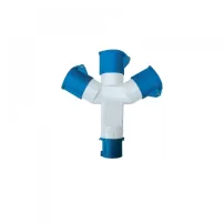 derivacion para enchufe 3 hembras 16a 2p+t 220v lexo