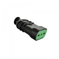 enchufe hembra volante 2p+t 16a 250v negro fanton ref 81111