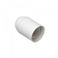 portalampara con borne cable de conexion rosca e-27 blanco- castillo
