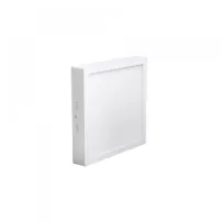 panel sobrepuesto led cuadrado 24w empavonado luz calido