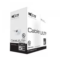 cable utp cat 5 unifilar x caja 305 m 100% cobre nexxt