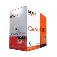cable utp cat 6 unifilar caja 305m 4 pares 100% cobre exterior nexxt