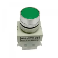 pulsador partida verde 22mm lexo