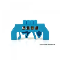 barra conexã­on riel din aislada azul 4x16mm