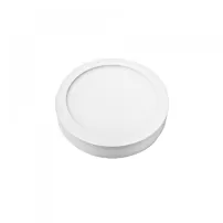 panel sobrepuesto redondo 24w blanco empavonado luz neutra