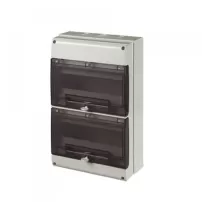 tablero plastico sobrepuesto 24 circuitos ip 66 400x256x140 scame