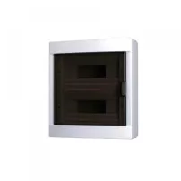 tablero plastico sobrepuesto 24 circuitos p/transparente cromptom