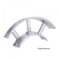 curva bandeja escalerilla horizontal zincada 300x50mm