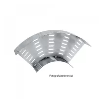 curva bandeja escalerilla horizontal ranurada 300x50mm