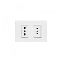 enchufe doble 16a luzica blanco bticino ref pu1293