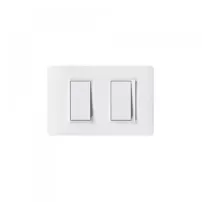 interruptor doble 10a 250v 9/15 luzica blanco bticino ref pu1200