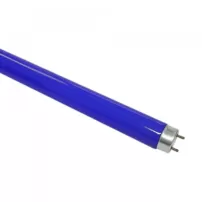 tubo fluorescente t8 36w 120 cm color azul-force